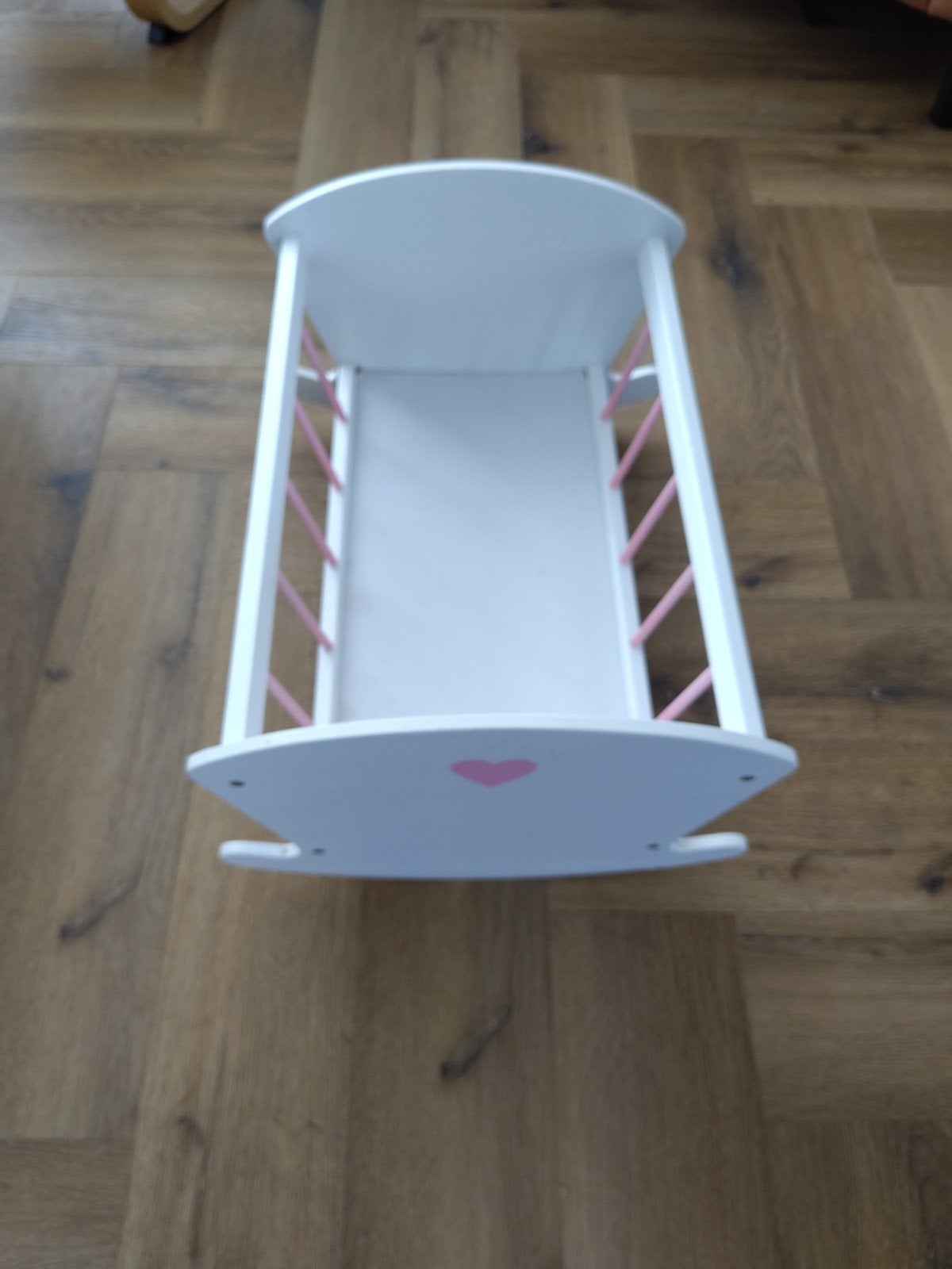 Houten poppenbedje, Ophalen, Zo goed als nieuw, Overige typen