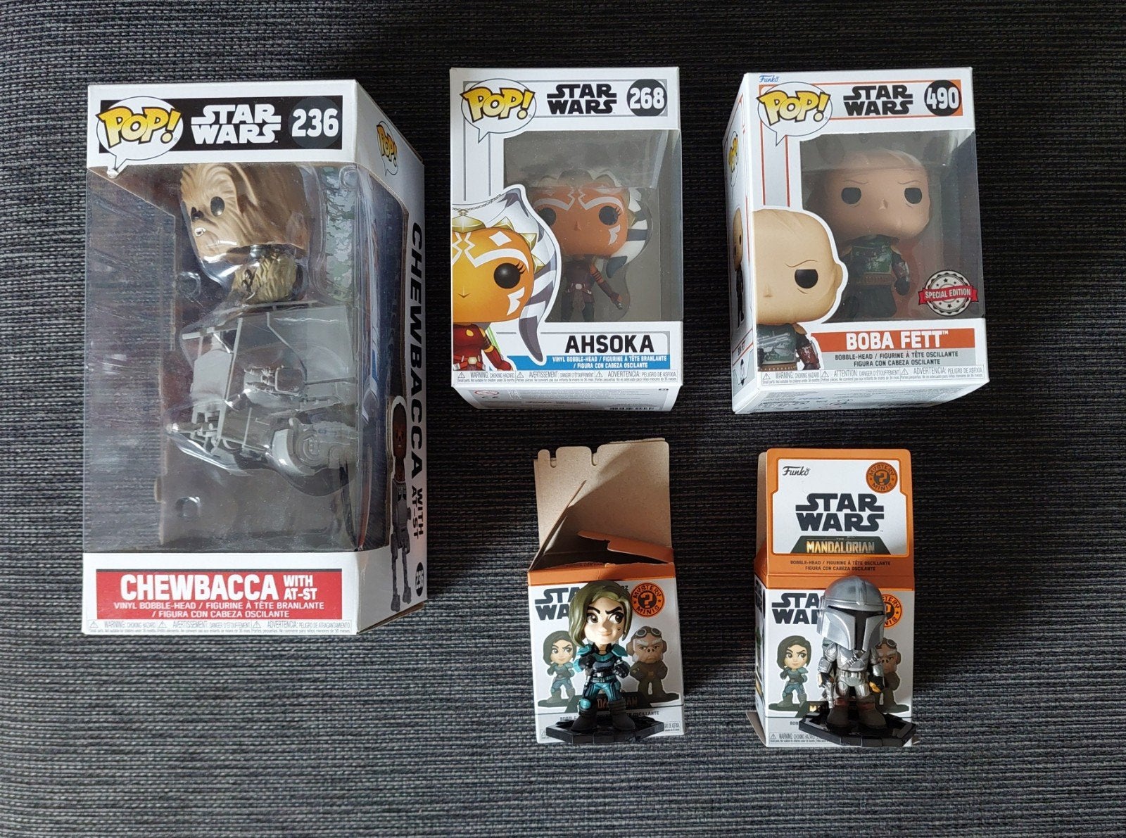 Star Wars Funko Pops – Boba Fett, Chewbacca & meer, Ophalen of Verzenden, Zo goed als nieuw