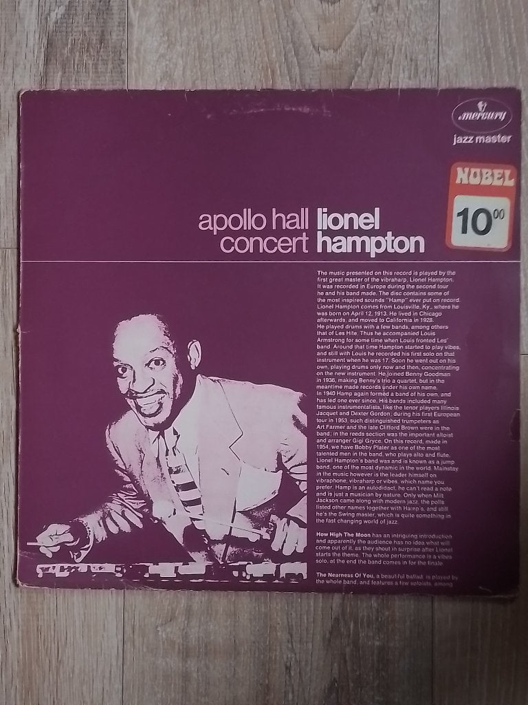 Lionel Hampton/Jazz, Cd's en Dvd's, Vinyl | Jazz en Blues, Gebruikt, Ophalen of Verzenden, 1940 tot 1960, Jazz