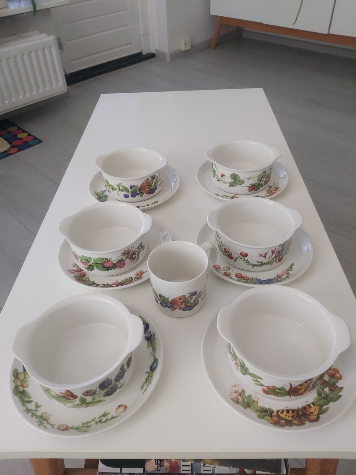 Soepkommen en 1 theekopje van  Marjolein Bastin, Ophalen, Vintage, Nieuw, Kom(men)