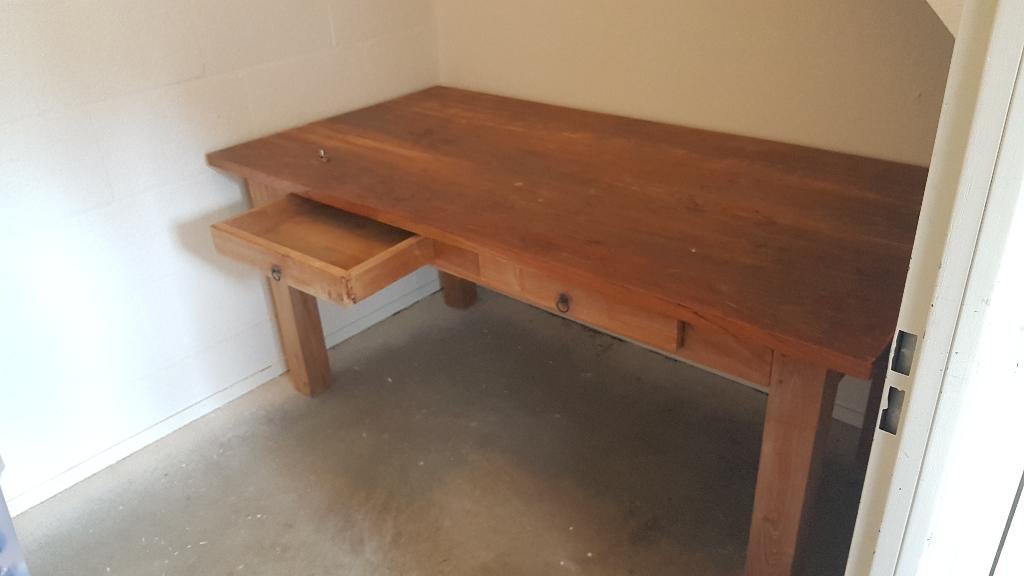 Eetkamertafel te koop, Ophalen, Gebruikt, Eikenhout, 50 tot 100 cm
