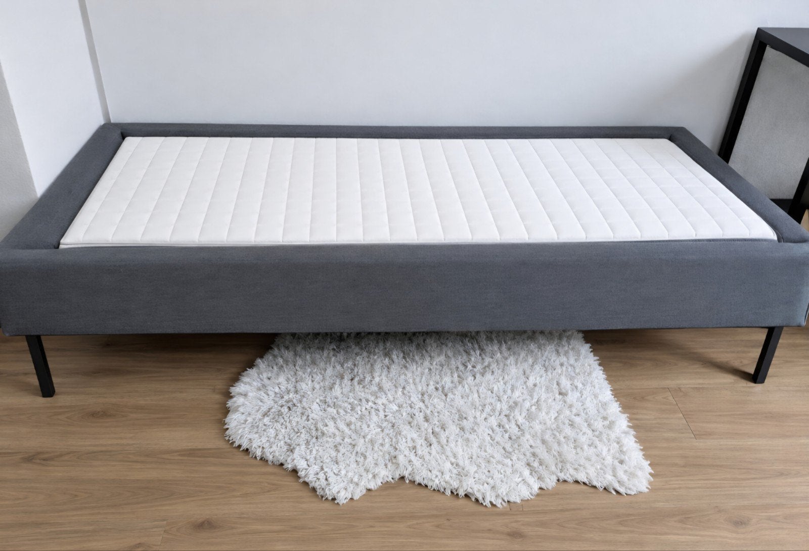 IKEA eenpersoonsbed Espevär met Bjorli poten - prima staat, Ophalen, Overige materialen, 90 cm, Eenpersoons