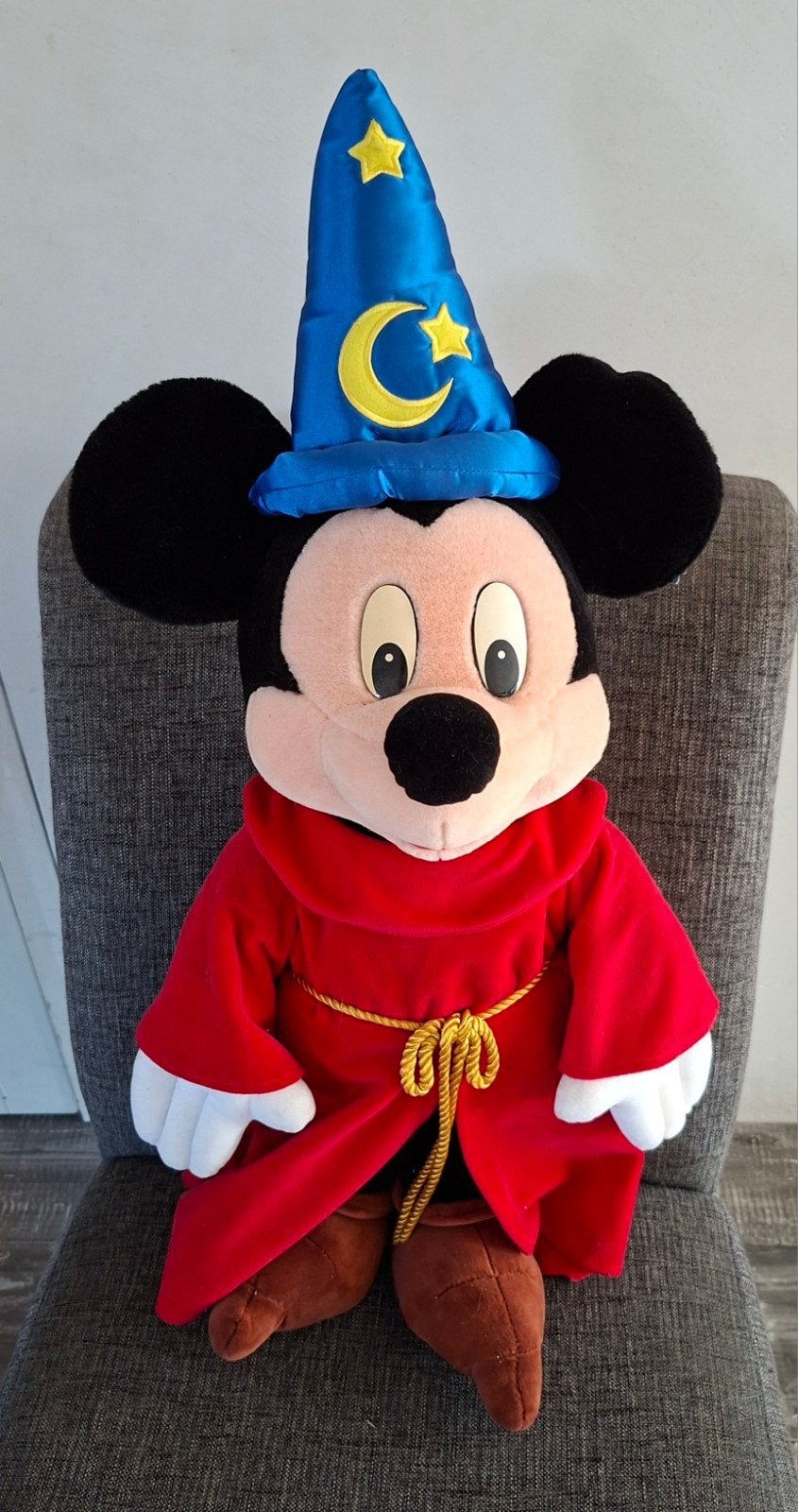 Tovenaar Mickey 70 cm knuffel - Disneyland Parijs (nieuw), Disney, Disney, Nieuw, Ophalen of Verzenden