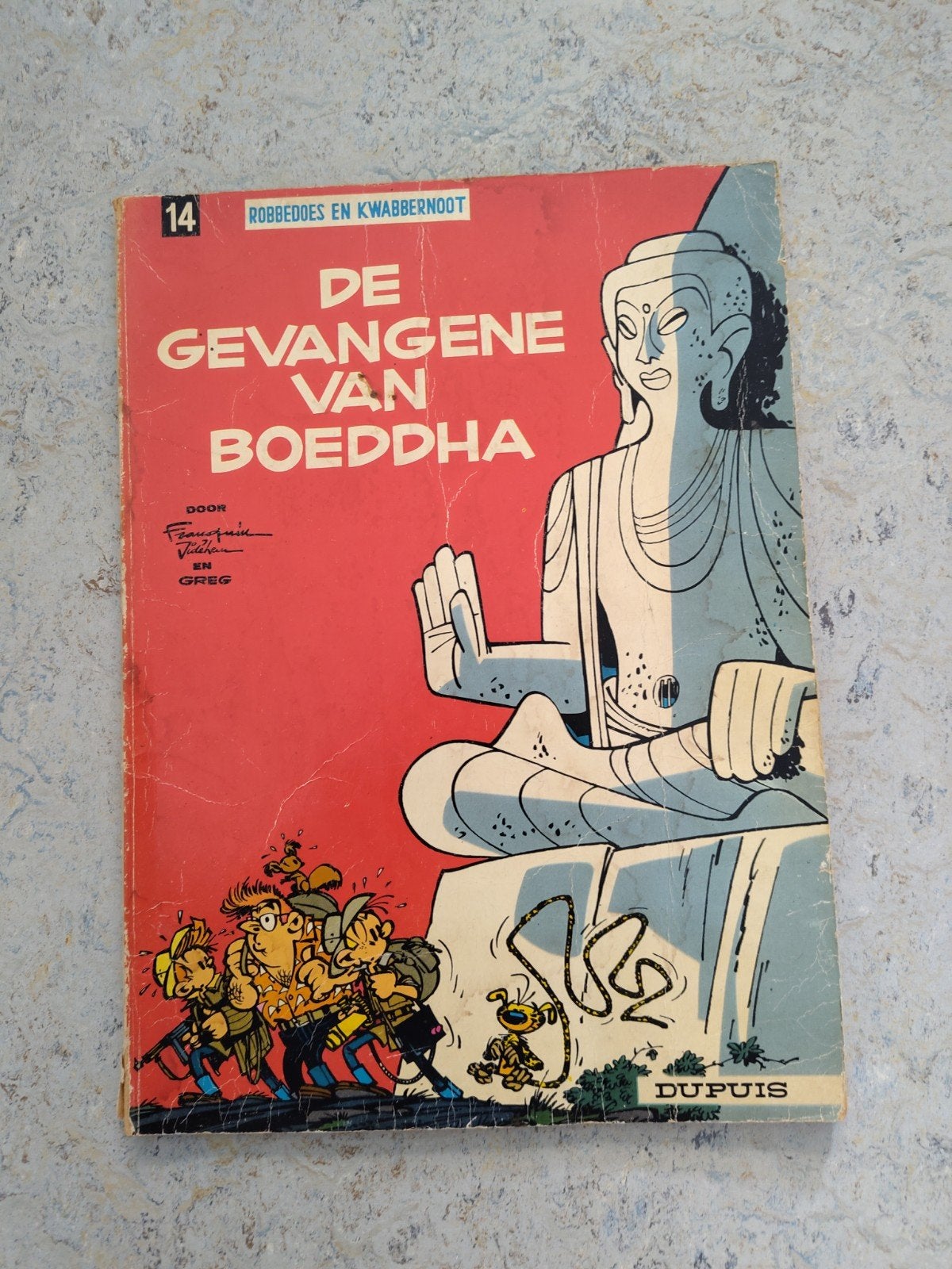 Robbedoes en Kwabbernoot: De Gevangene van Boeddha, Boeken, Stripboeken, Eén stripboek, Ophalen of Verzenden, Gelezen, Franquin en Greg