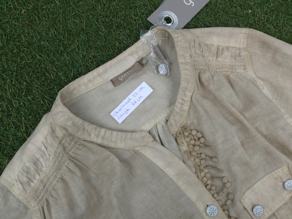 GUSTAV blouse maat 38 / 40 valt smal voor 40 Nieuw, Kleding | Dames, Blouses en Tunieken, Maat 38/40 (M), Beige, Gustav, Nieuw