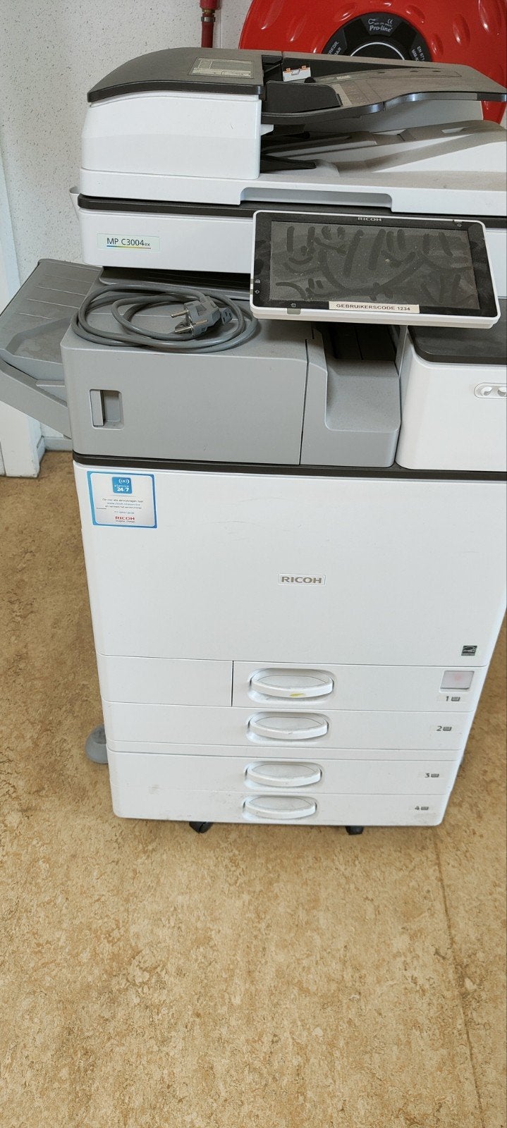 Ricoh MP C3004ex All-in-one Printer/Kopieermachine, Computers en Software, Printers, Gebruikt, All-in-one, Ricoh, Laserprinter