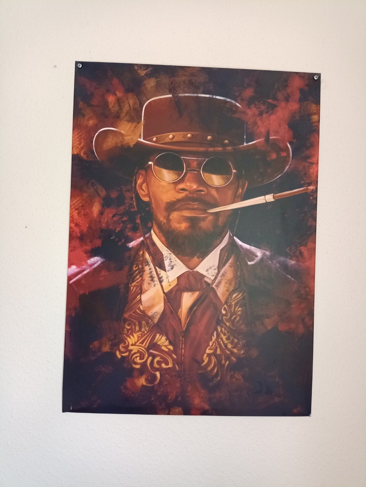django unchained metalen poster, Ophalen