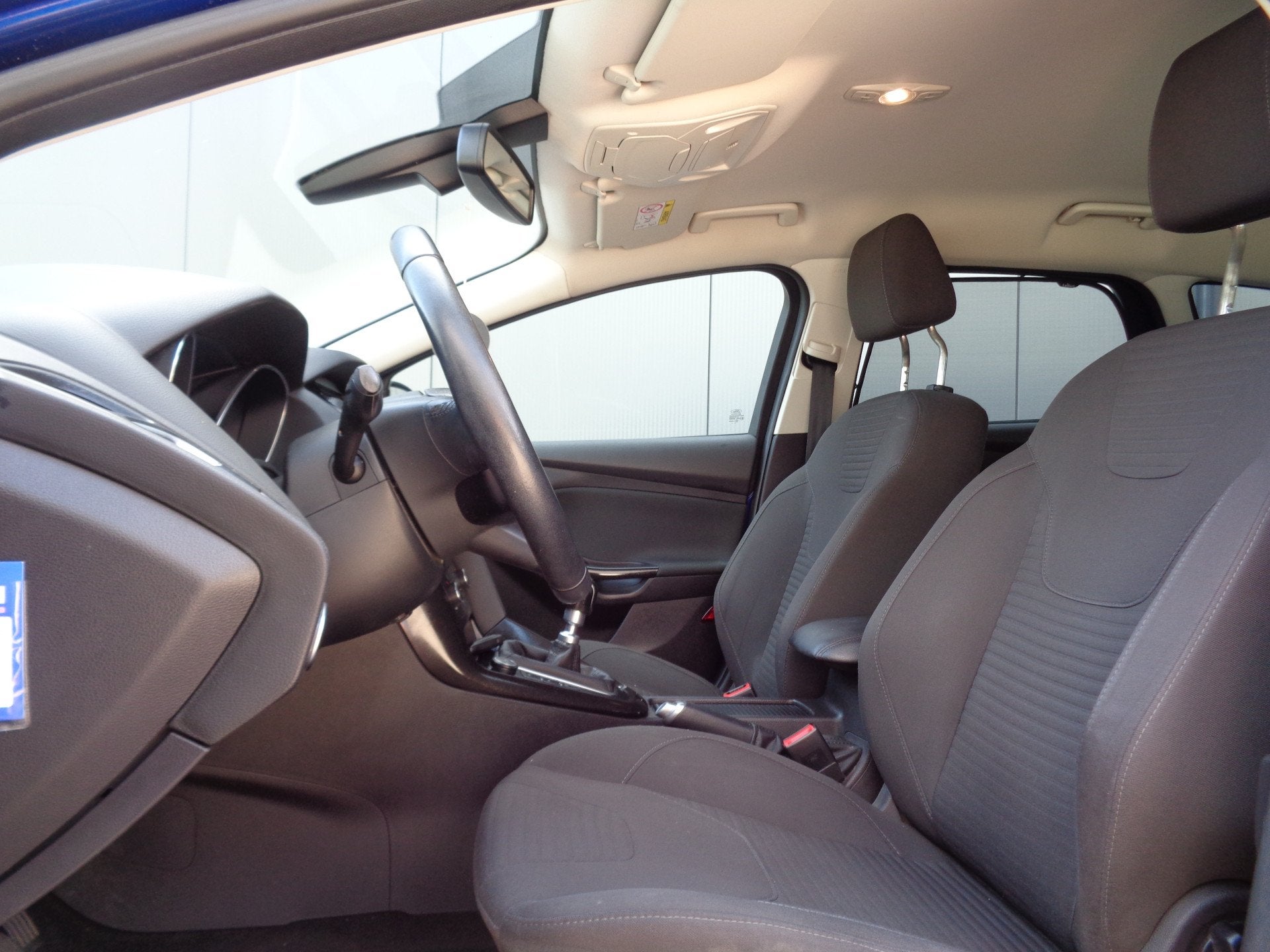 Ford FOCUS Wagon 1.0 First Edition 126PK Clima Cruise LMV Na, Auto's, Euro 6, Blauw, Origineel Nederlands, Handgeschakeld