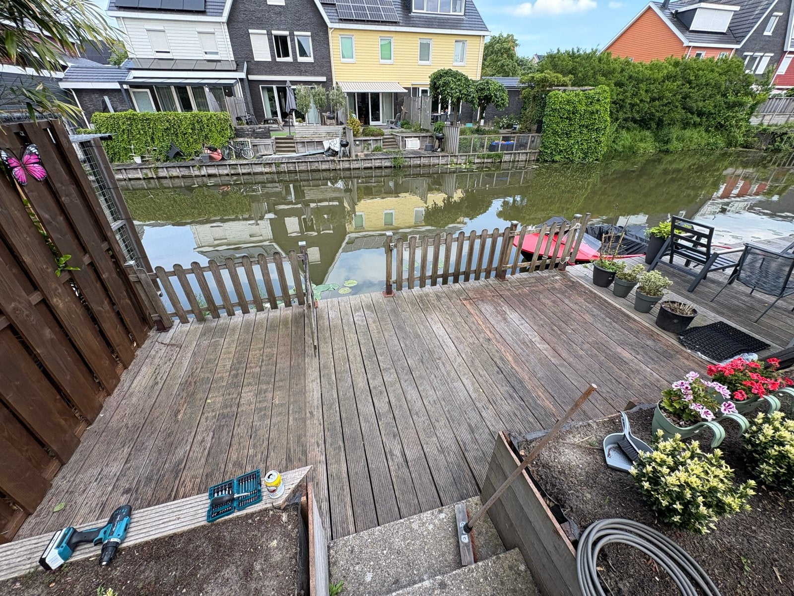 Gratis af te halen vlonderplanken (40 stuks), Tuin en Terras, Terrasdelen en Vlonders, Gebruikt, Hout, Ophalen