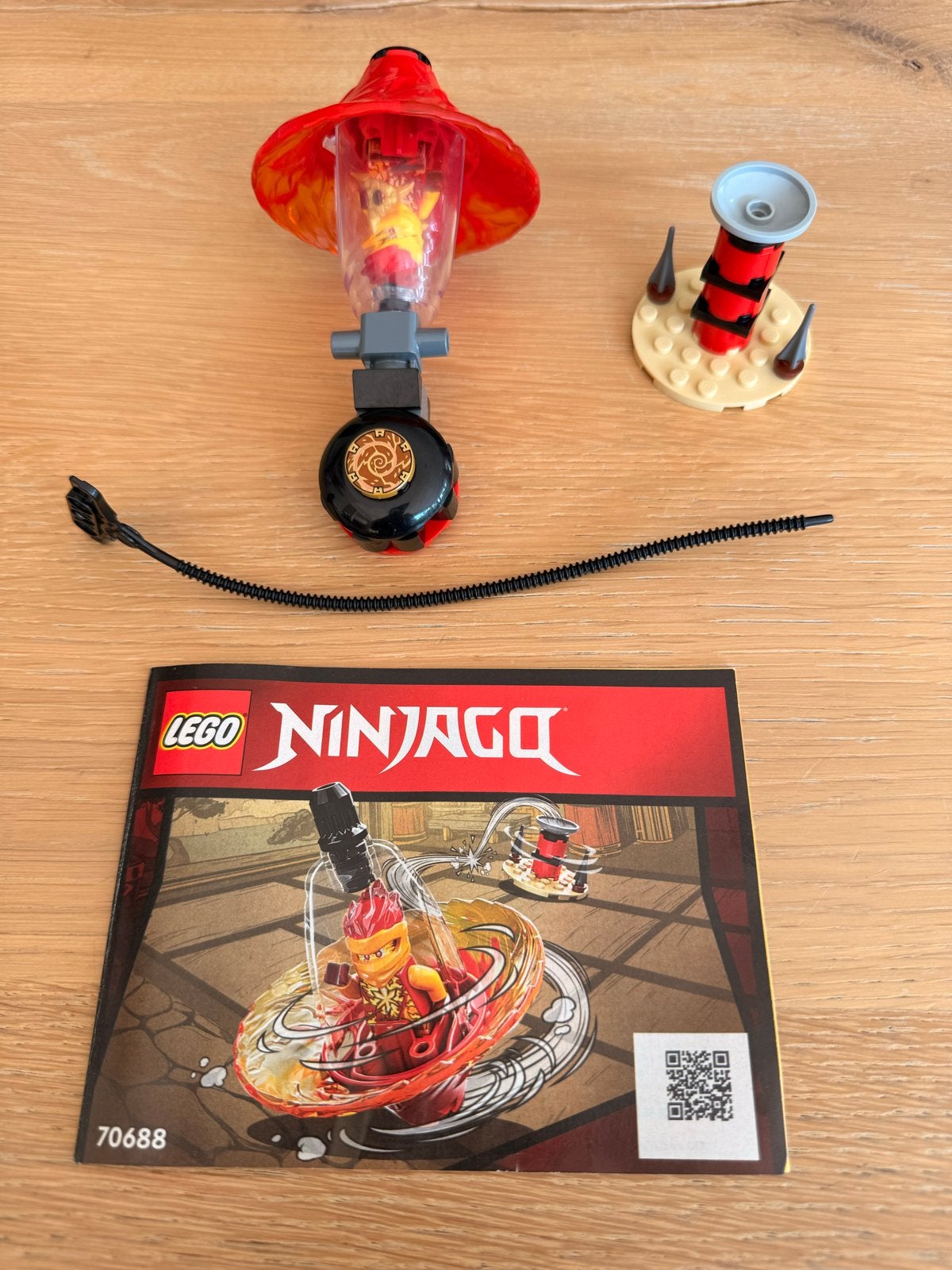 LEGO Ninjago Spinjitzu Kai 70688 met handleiding, Lego, Ophalen of Verzenden, Zo goed als nieuw, Compleet