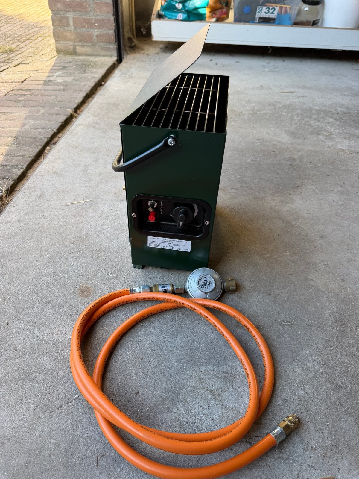 Heatbox zo goed als nieuw met 2m gasslang, Ophalen, Zo goed als nieuw, Overige typen