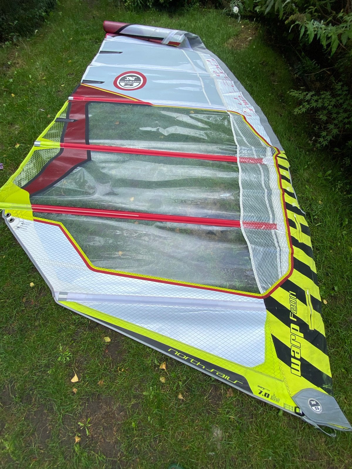 North Sails Warp F2011 7.0m² windsurfzeil, Ophalen, 6.5 m² tot 8 m², North Sails, Zeil