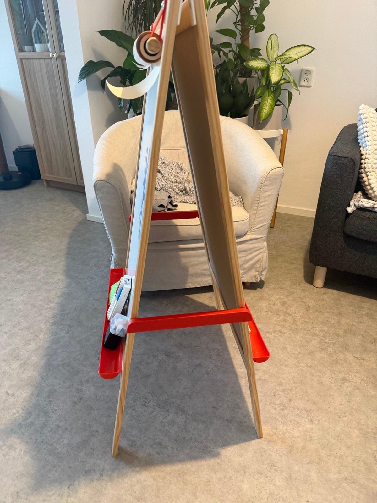 IKEA MÅLA Tekenbord/Ezel - Dubbelzijdig met papierrol, Ophalen, Zo goed als nieuw, Jongen of Meisje
