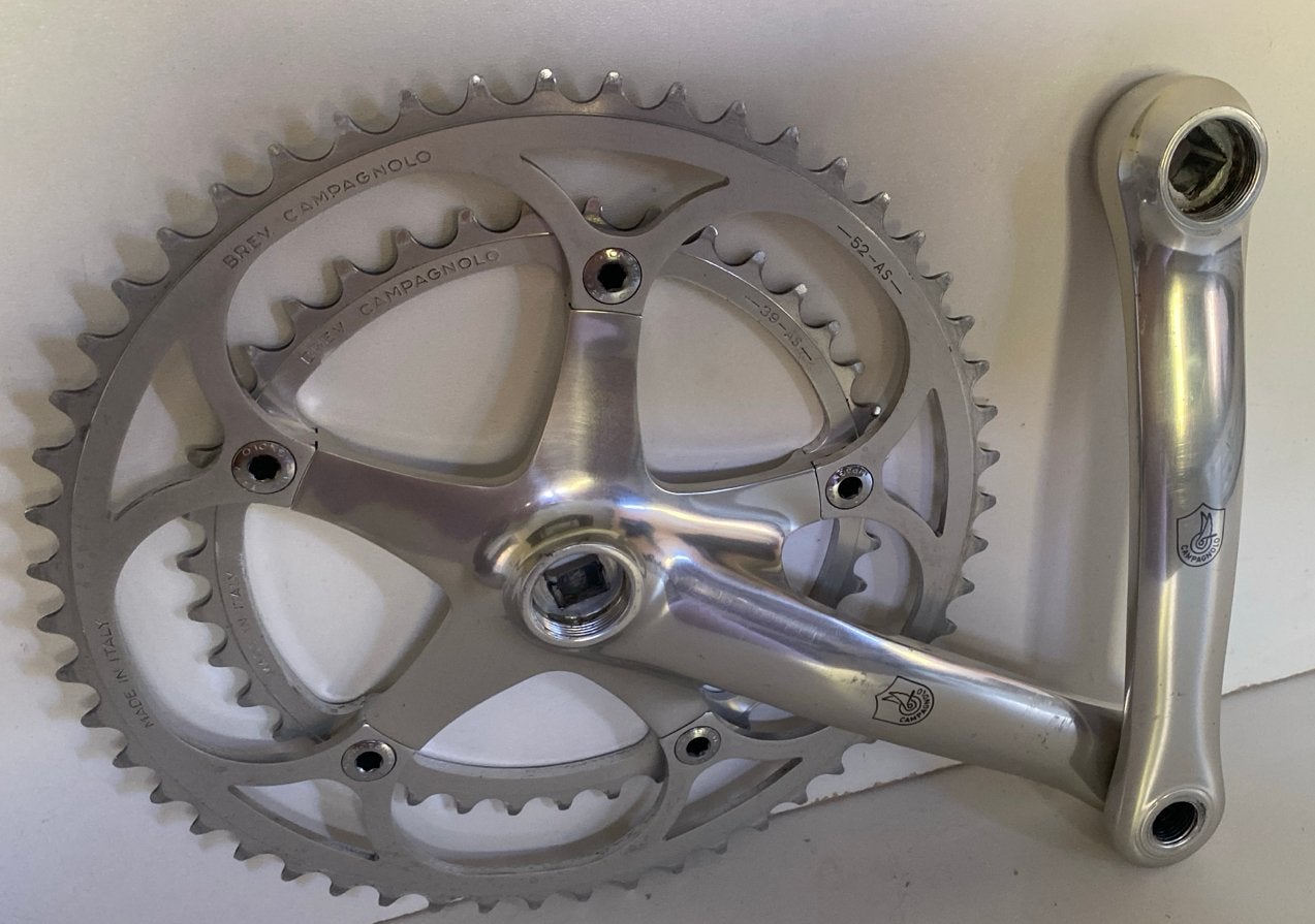 Campagnolo Crankstel  - Vintage, Fietsen en Brommers, Crankstel of Pedalen, Ophalen of Verzenden, Zo goed als nieuw, Aluminium