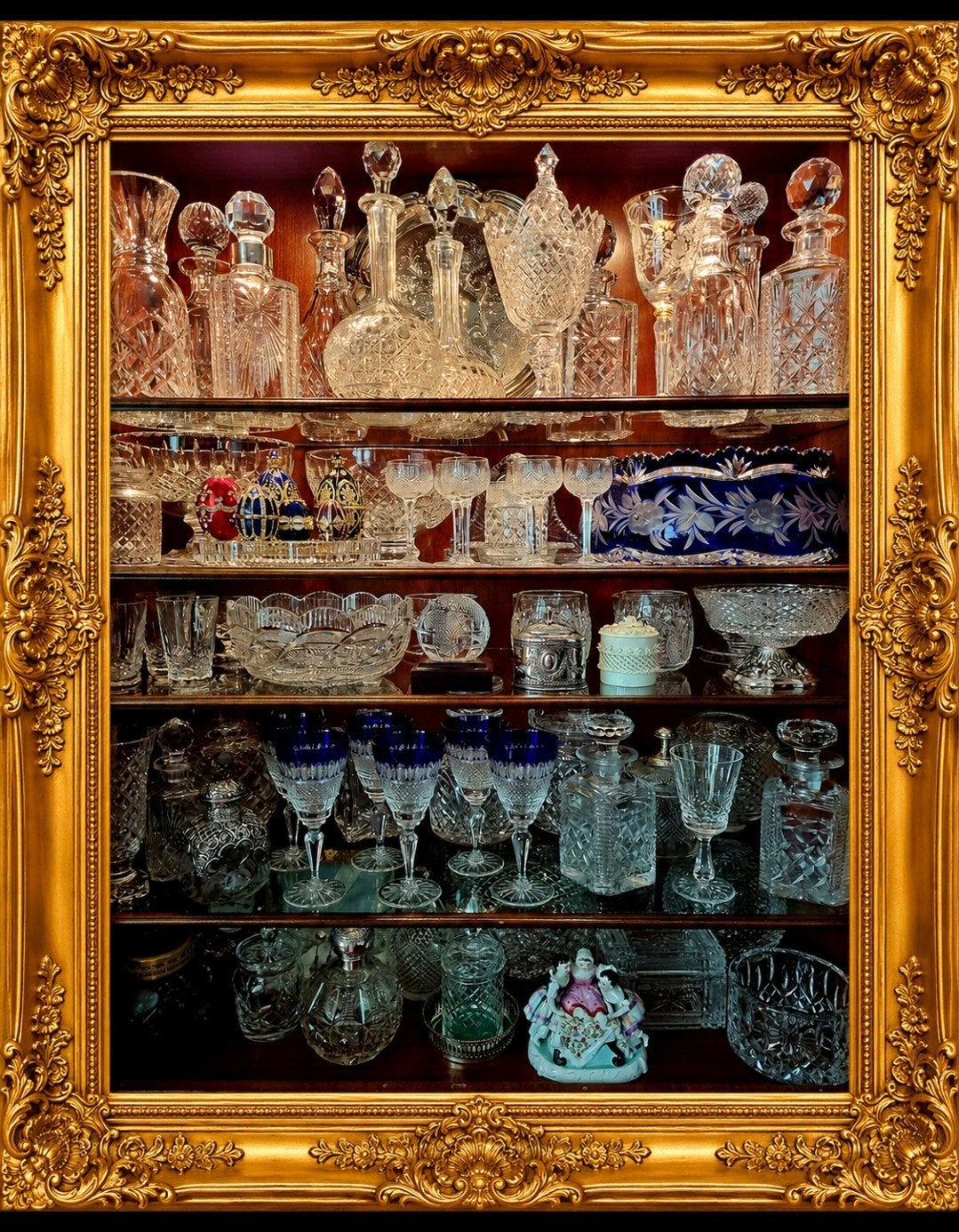 ANTIEK KRISTAL TE KOOP, Ophalen of Verzenden