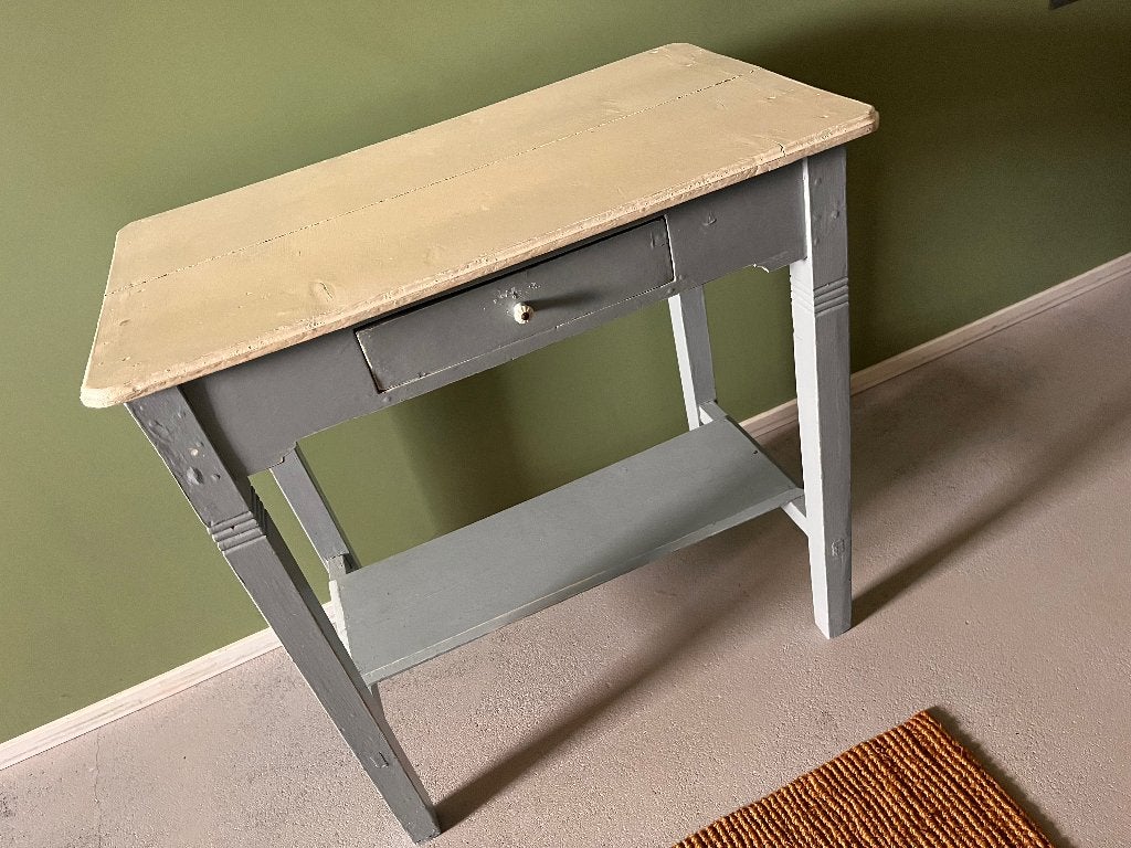 Brocante antiek houten sidetable, Antiek en Kunst, Ophalen
