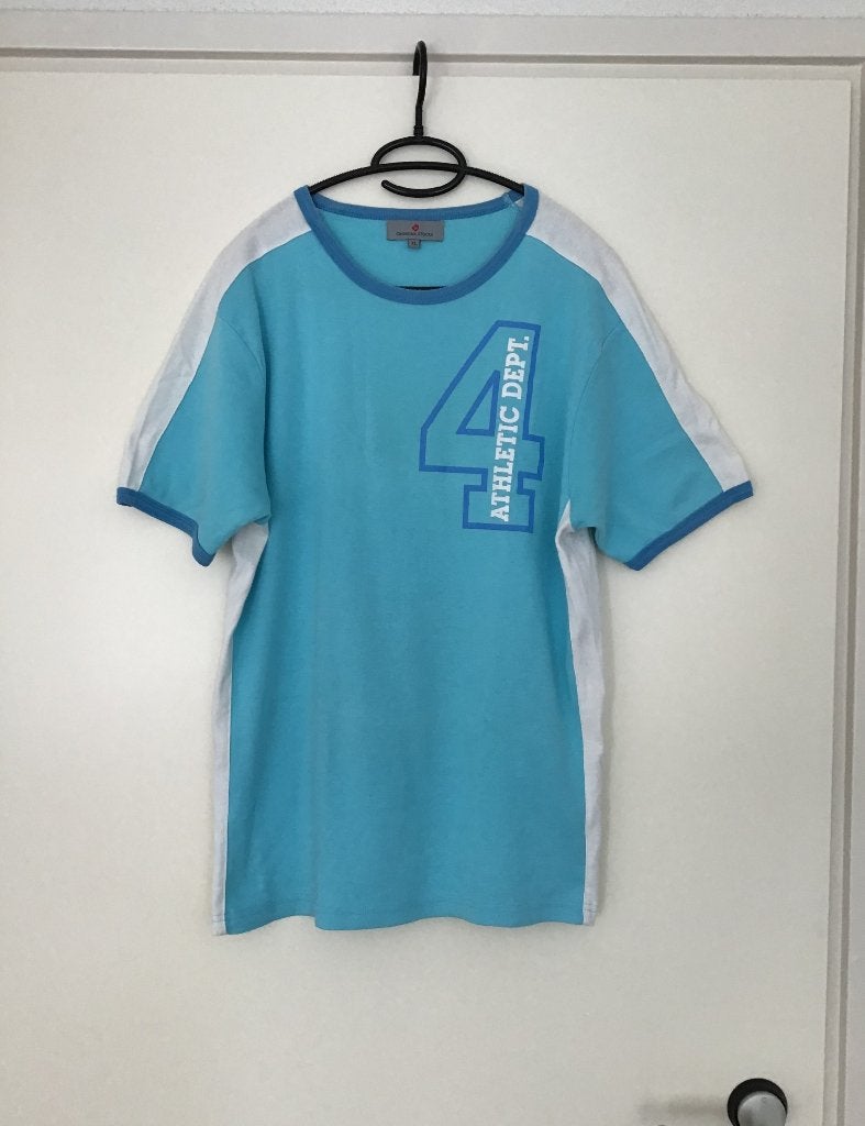 Blauw shirt met korte mouw. Merk Canadian Stocks. Maat XL., Maat 56/58 (XL), Gedragen, Canadian Stocks, Verzenden