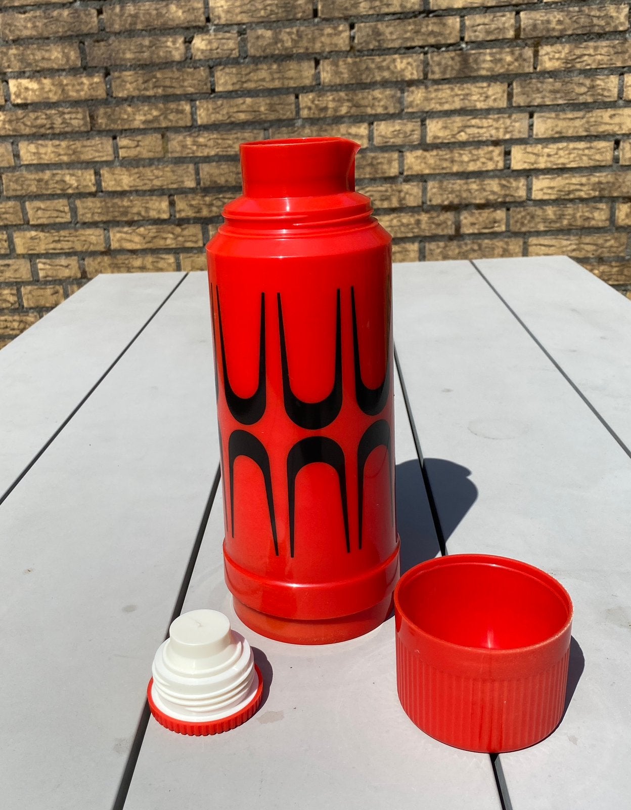 Vintage retro Dr Zimmerman thermosfles, Ophalen, Kunststof, Thermoskan, Overige merken