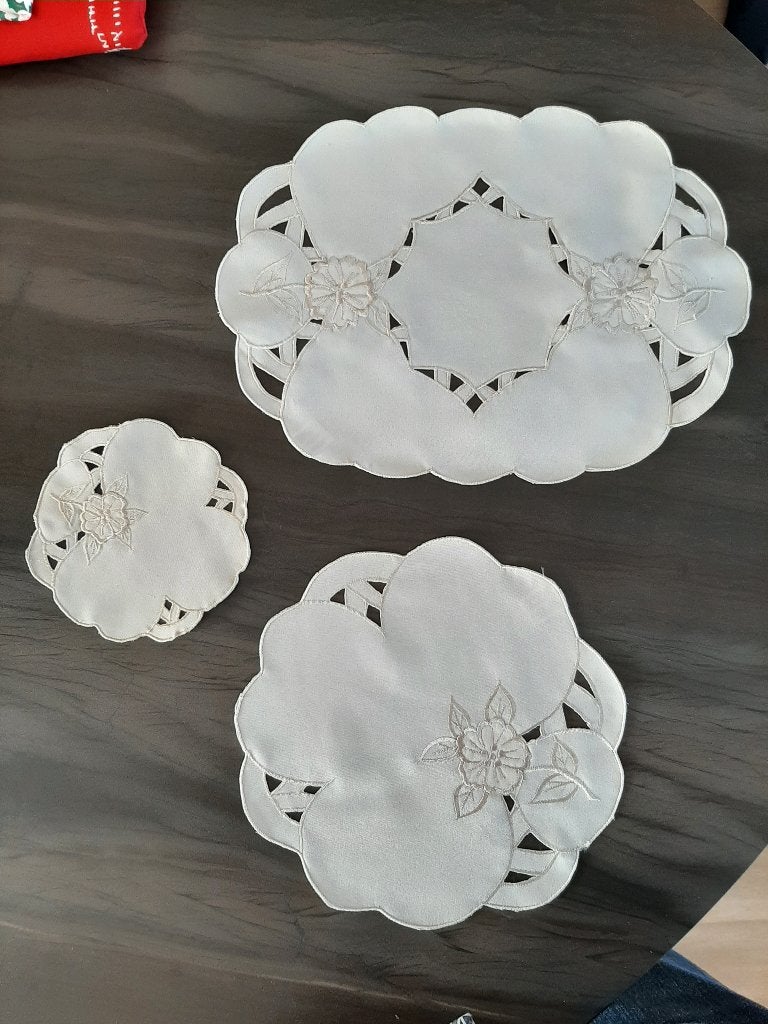 Zo goed als nieuwe kleedjes voor op een kast of tafel, Rond, Minder dan 50 cm, Ophalen of Verzenden, Zo goed als nieuw