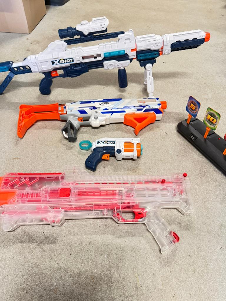 Nerf en X-shot, Ophalen, Zo goed als nieuw
