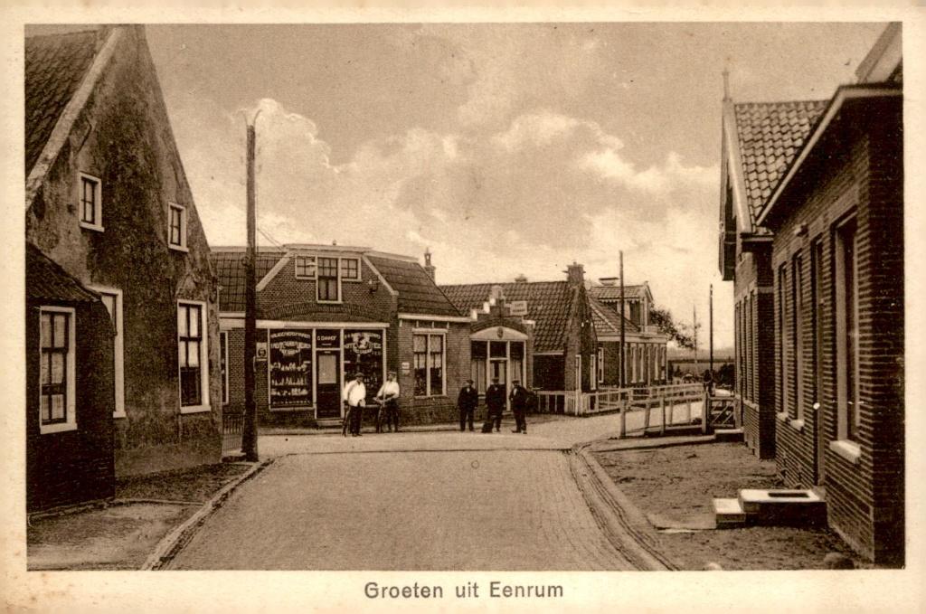 Eenrum Dorpsgezicht # 223, Verzenden, 1920 tot 1940, Gelopen, Groningen