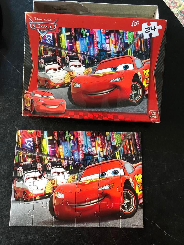 Cars puzzel, Ophalen of Verzenden, 10 tot 50 stukjes, Gebruikt