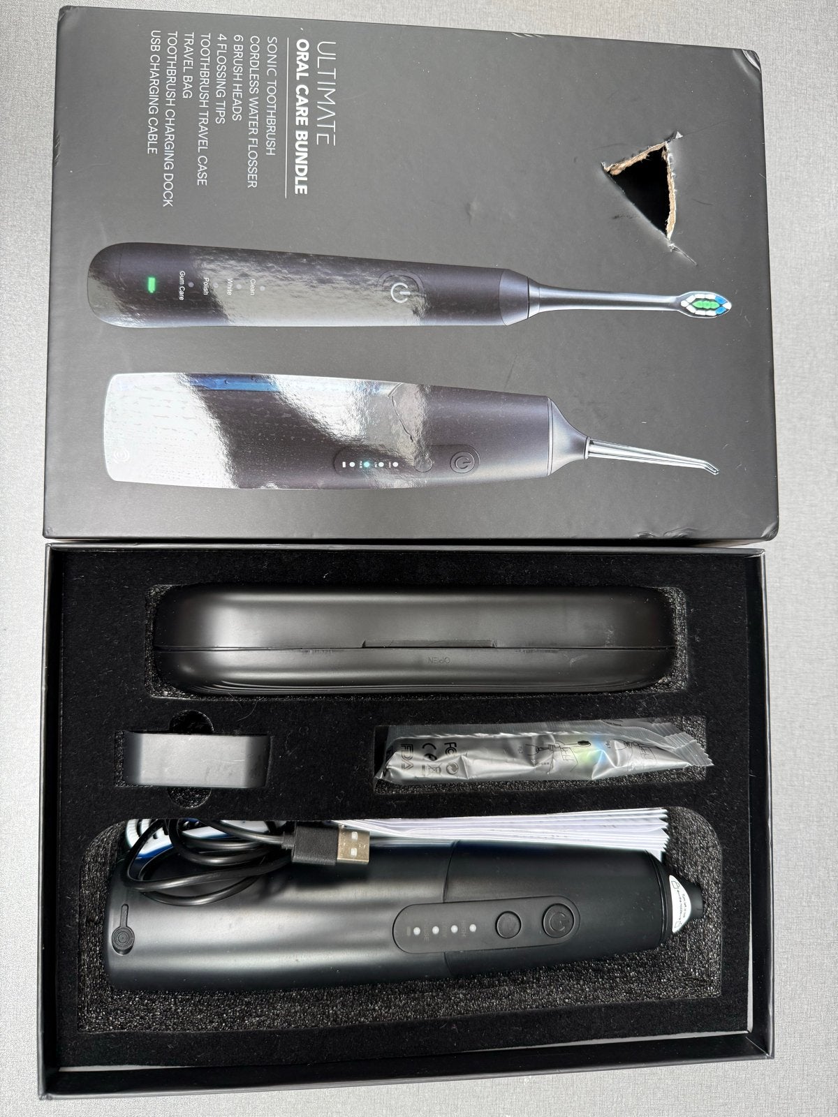 Ultimate Oral Care Bundle - Sonische Tandenborstel Set, Ophalen of Verzenden, Nieuw, Mondverzorging