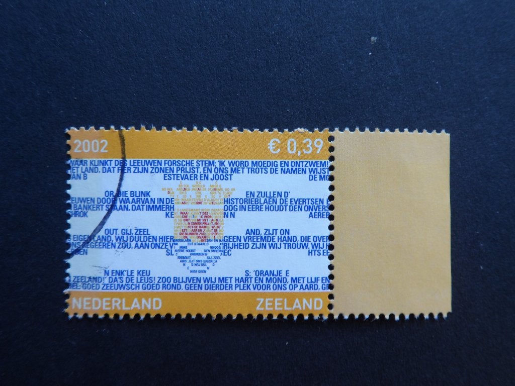 2002 NVPH 2075: Provincievlag Zeeland met tab rechts., Ophalen of Verzenden, Na 1940, Gestempeld