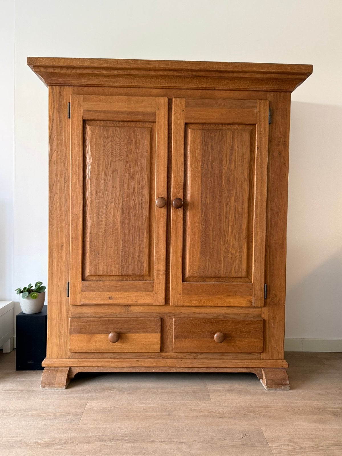 Eiken Broodkast, Ophalen, Gebruikt, 100 tot 150 cm, Eikenhout