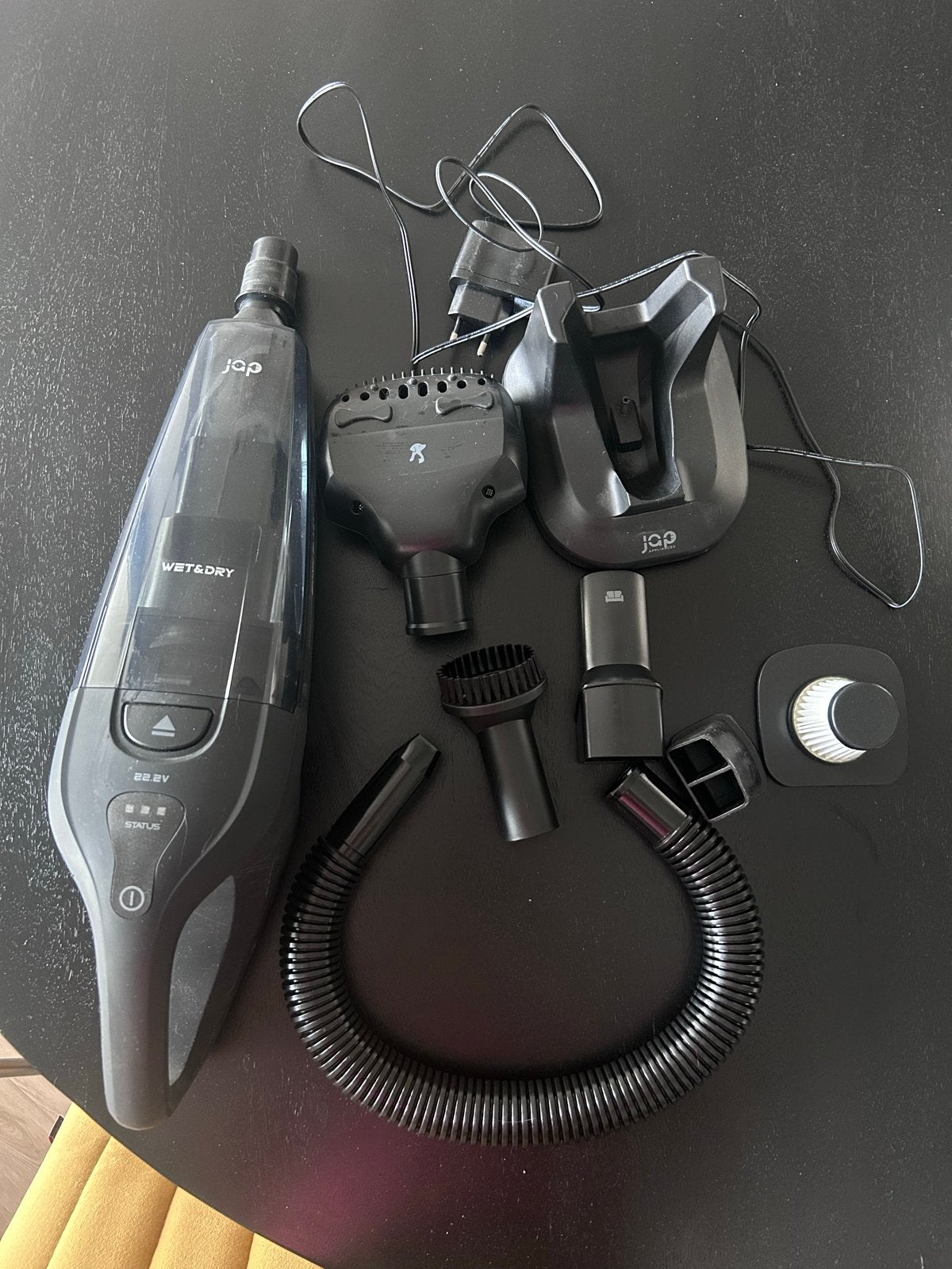 Jap S3 Kruimeldief met accessoires en dierenharen opzetstuk, Ophalen, Kruimeldief, Zo goed als nieuw, Reservoir