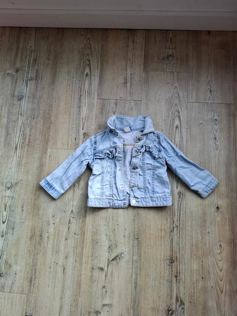 Spijkerjasje maat 86, Meisje, H&M, Ophalen of Verzenden, Zo goed als nieuw