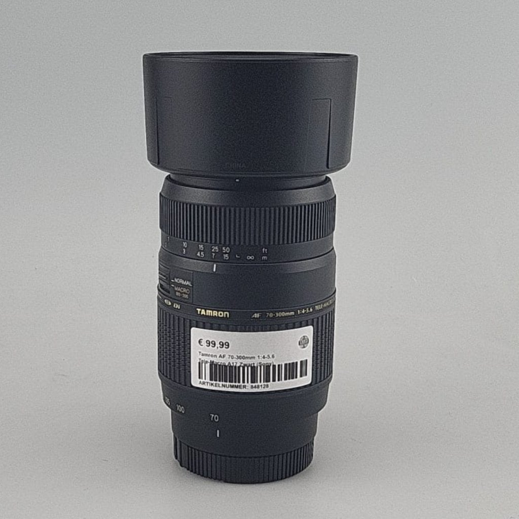 Tamron AF 70-300mm 1:4-5.6 Tele-Macro A17 Zwart, Tamron, Gebruikt, Support@tamron.com, 1-18, Takashima 1-chome
Uozu-shi, Toyama 937-8587
Japan
