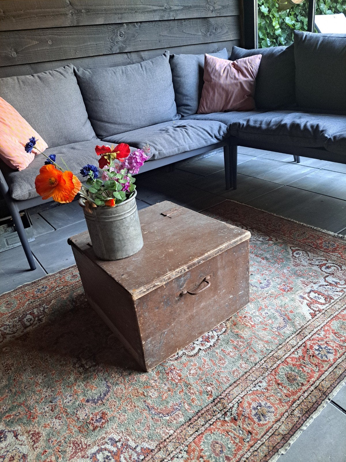 Oud houten kist vintage,brocant,veranda,landelijk, Ophalen, X, X, X