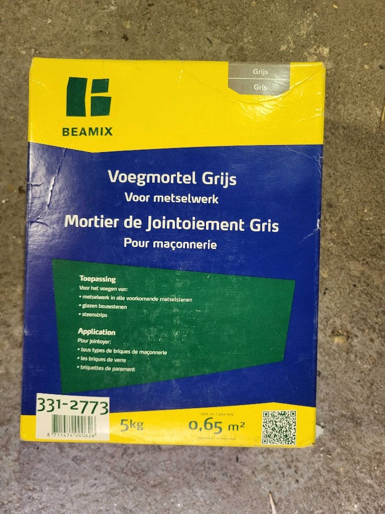 Weber Beamix Voegmortel grijs 5kg, Overige typen, Nieuw, 10 m² of meer, Overige materialen