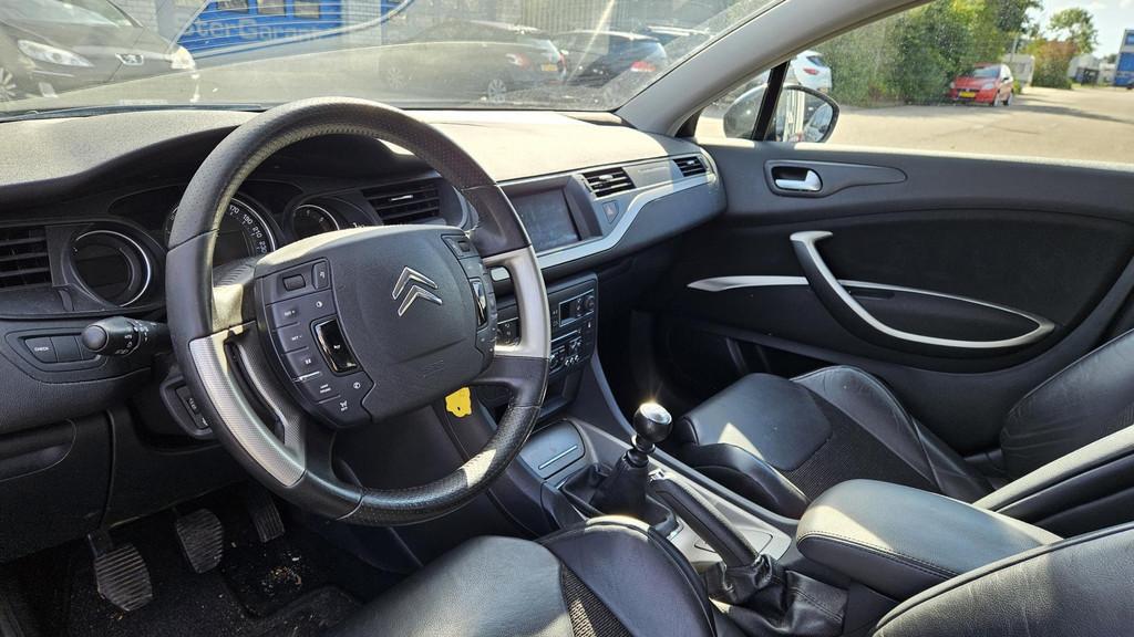Citroen C5 1.6 THP Business, Euro 5, Gebruikt, Zwart, Leder en Stof