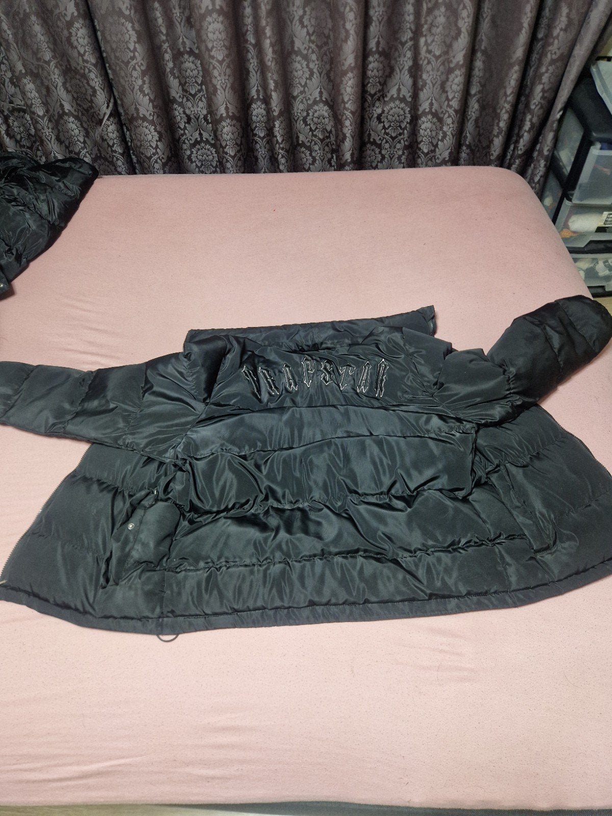 Trapstar Puffer Jas Zwart - Maat L, Maat 52/54 (L), Zwart, Ophalen of Verzenden, Zo goed als nieuw