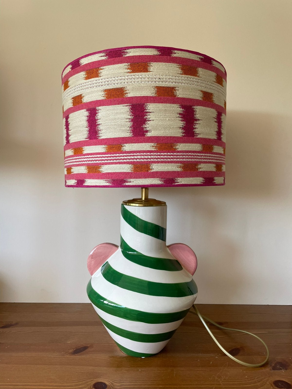 Vaaslamp met kap, Ophalen of Verzenden, Zo goed als nieuw, Minder dan 50 cm