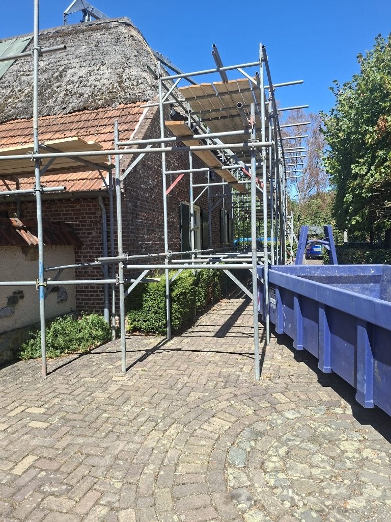 Royale stalen bouwsteiger, Doe-het-zelf en Verbouw, Ophalen, Gebruikt, Gevelsteiger, 5 meter of hoger