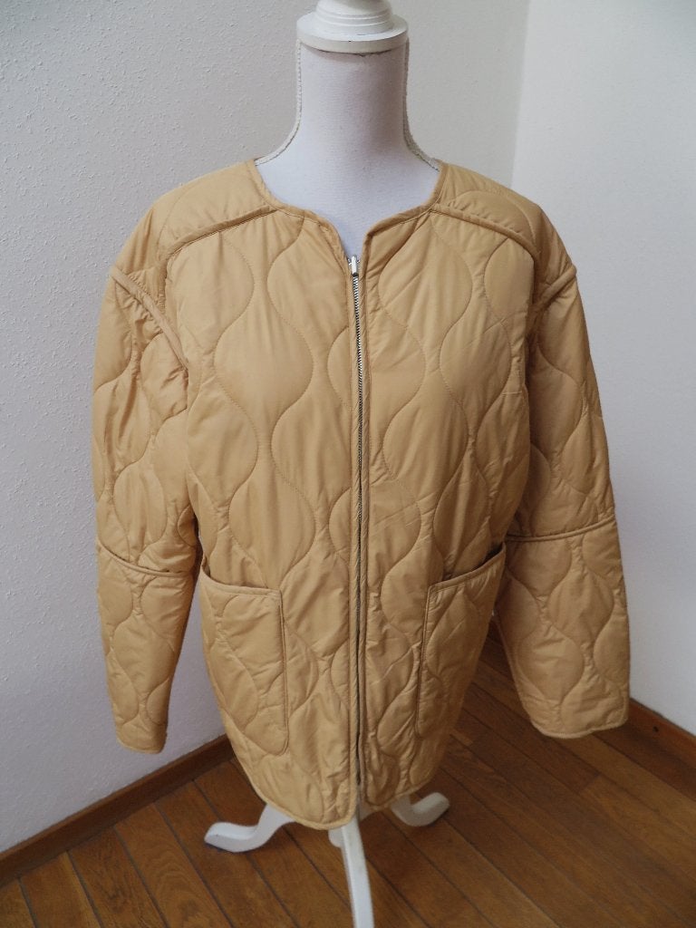 X50 HEMA nieuwe zomer jas met afrits mouwen beige M 38/40, Maat 38/40 (M), Beige, Nieuw, Ophalen of Verzenden