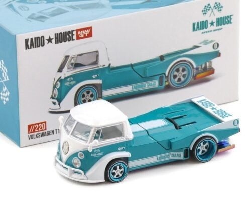 Volkswagen T1 "Kaido Works V1" Green/ White 1:64 Kaido House, Tschuiten@hotmail.com, Duitsland, Auto, Nieuw