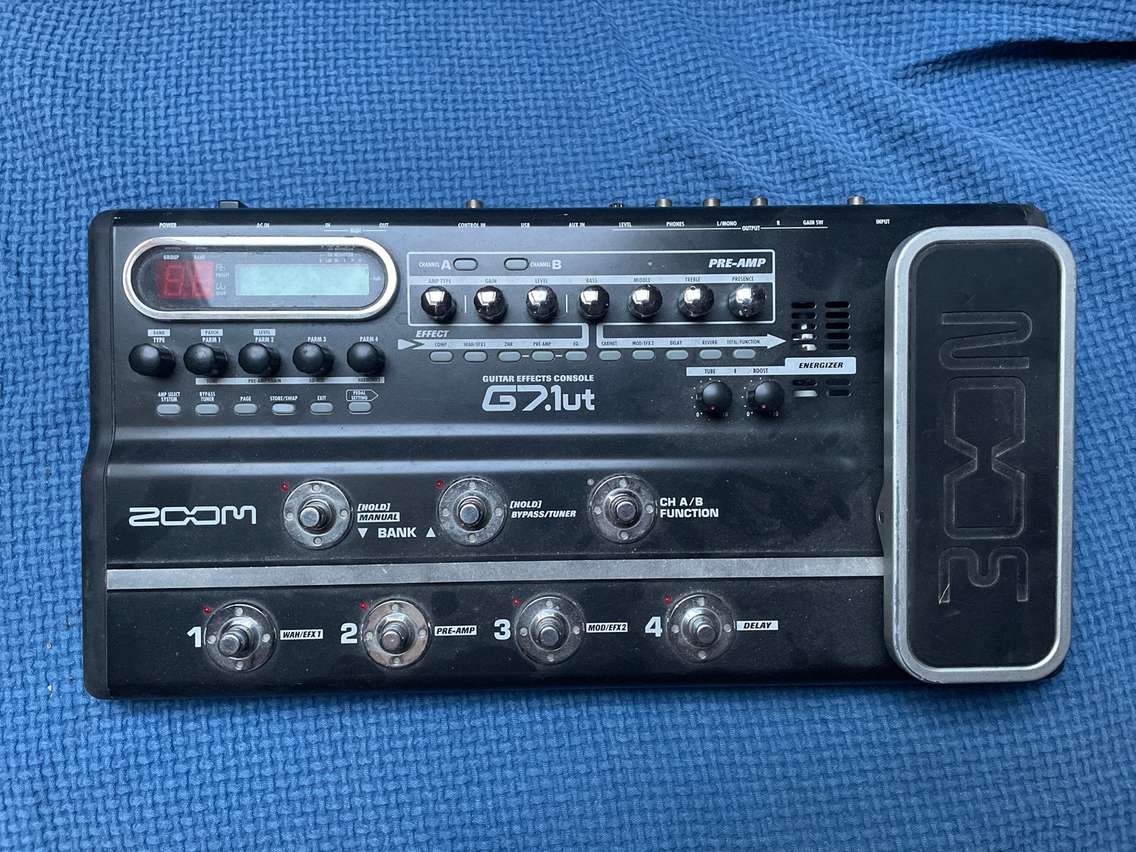 Zoom G7.1ut Gitaar Multi-Effect Pedal, Ophalen, Gebruikt, Delay of Echo