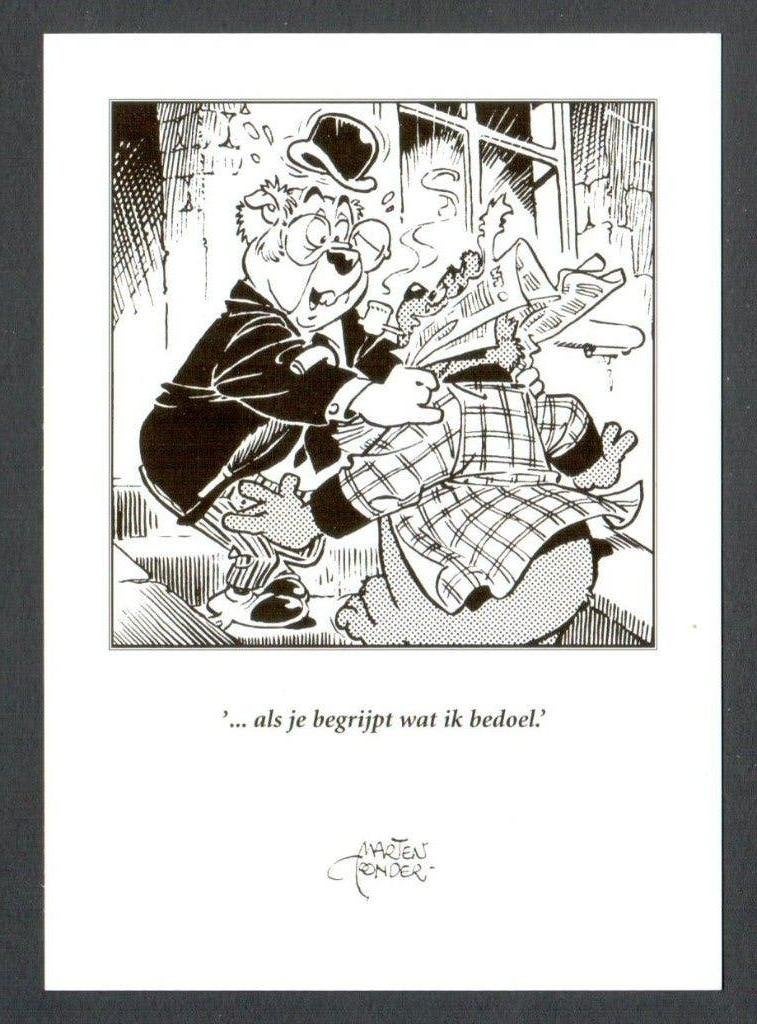 Kaart Bommel en Tom Poes - Als je begrijpt wat ik bedoel., Ophalen of Verzenden, Olivier B, Bommel en Tom Poes, Zo goed als nieuw