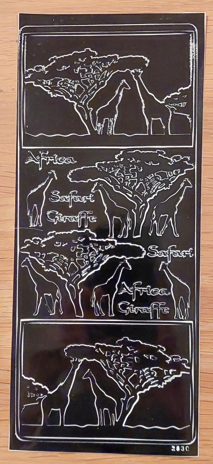 Stickervel

Afrika - Giraffen (zwart), Ophalen of Verzenden, Nieuw, Meerdere stickers