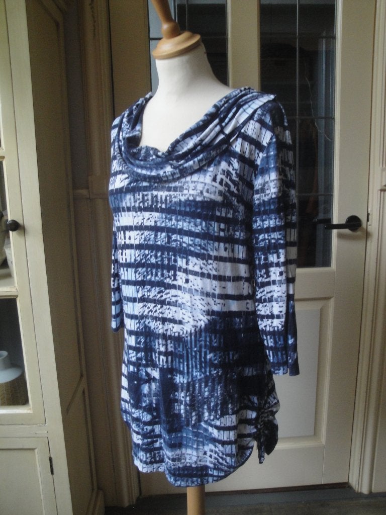 Blauw/witte tuniek LIV maat L, Kleding | Dames, Blauw, Maat 42/44 (L), Ophalen of Verzenden, Zo goed als nieuw