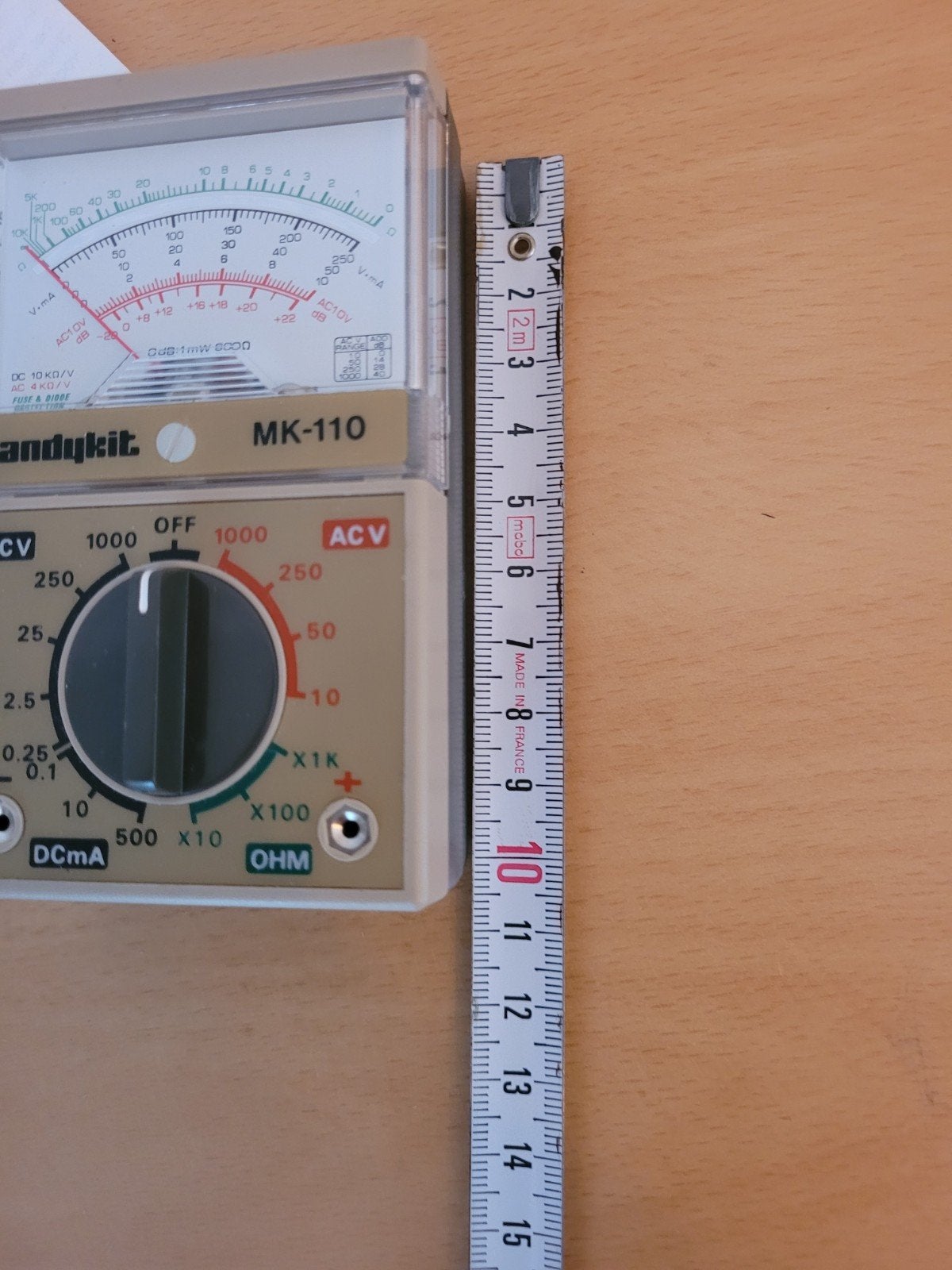 Handykit MK-110 analoge multimeter, Ophalen of Verzenden, Gebruikt