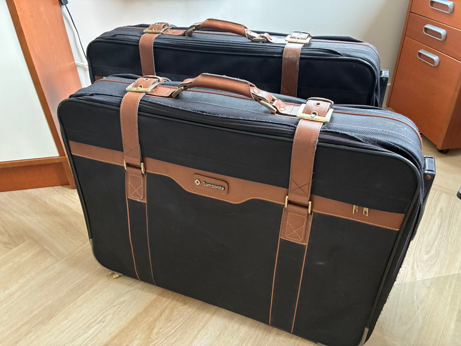 2 samsonite koffers, Ophalen, Overige materialen, Gebruikt, 45 tot 55 cm
