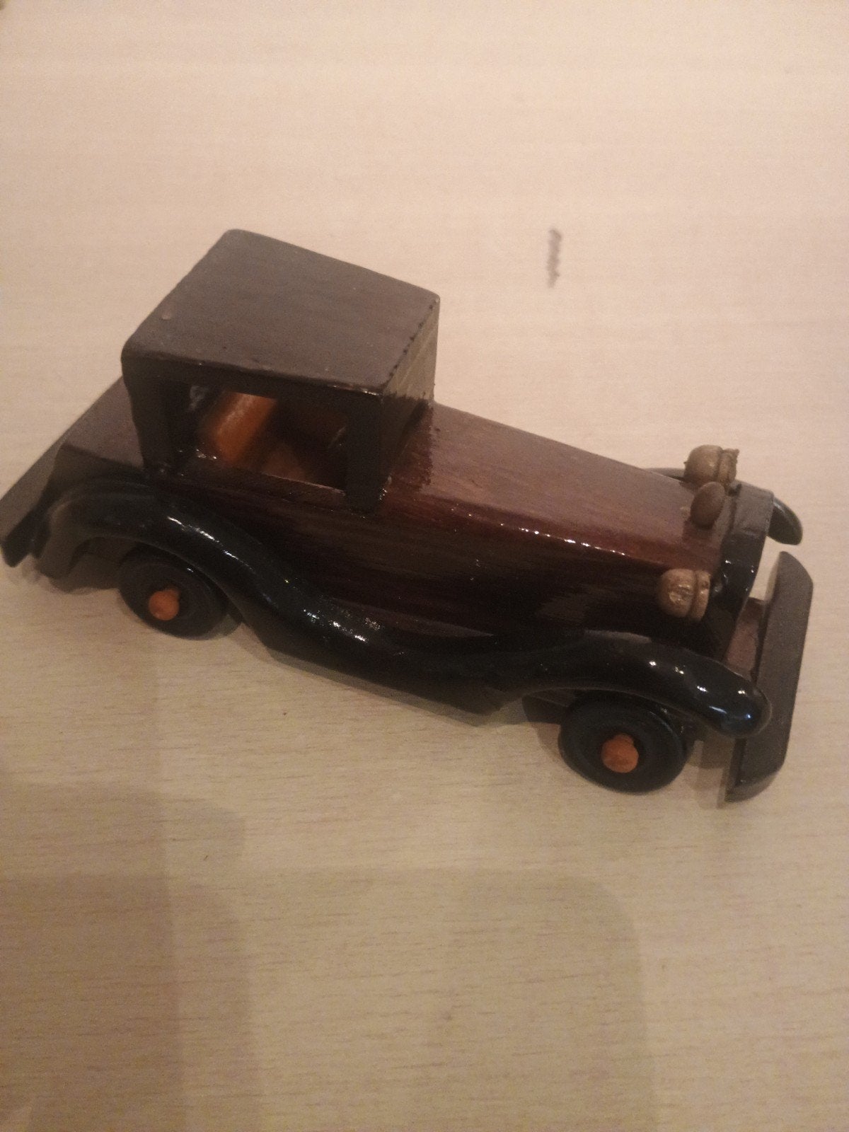 mini hout auto, Hobby en Vrije tijd, Ophalen of Verzenden
