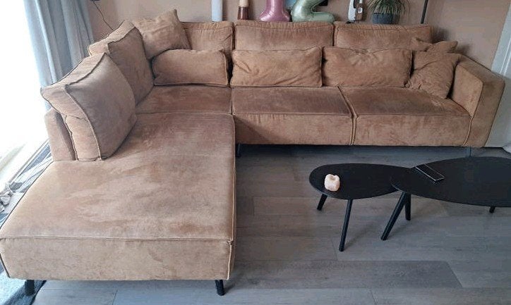 Heerlijke loungebank hoekbank links, Ophalen, Gebruikt