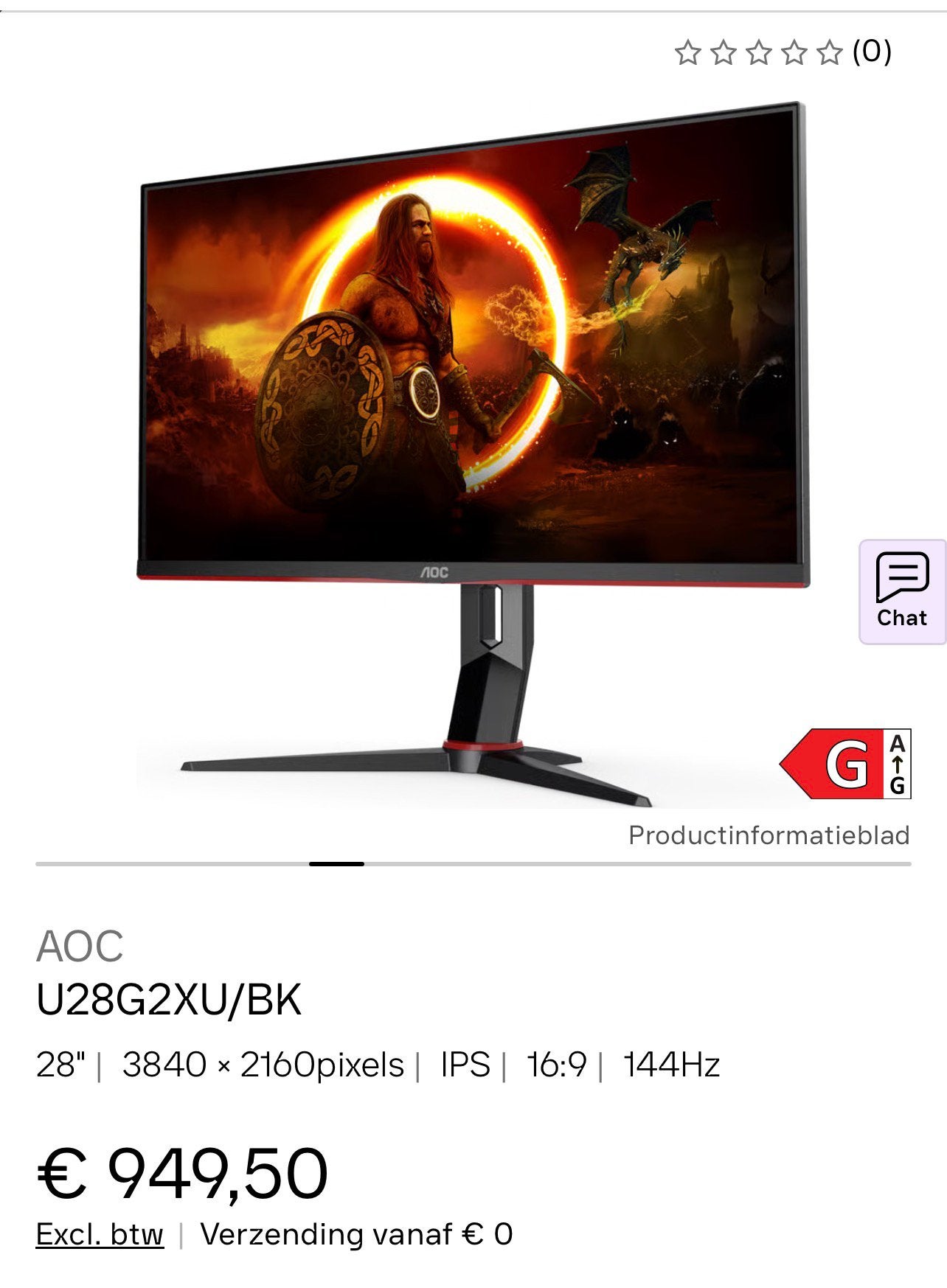 Foto 4 van AOC U28G2XU/BK – 28-inch 4K Gamingmonitor