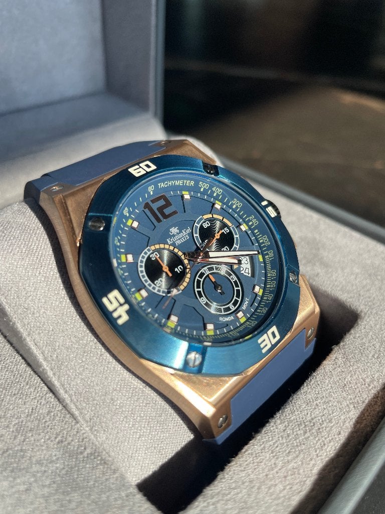 Nieuwe Kristian Kiel Praxis Chrono, Overige merken, Staal, Verzenden, Polshorloge
